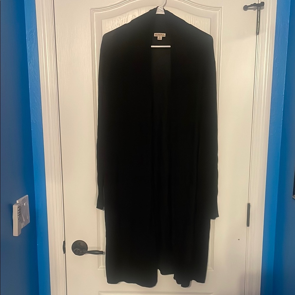 Black Long Lightweight Cardigan
